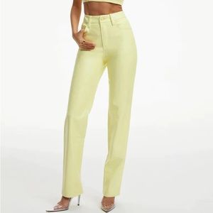 Good American Better than Leather Key Lime Pant